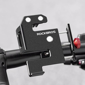 Rockbros 25210038101 tālruņa turētājs ar skavas stiprinājumu – melns