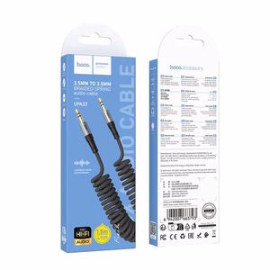 Kabelis AUX Jack 3,5 mm uz Jack 3,5 mm Hoco 1,5 m UPA33 melns