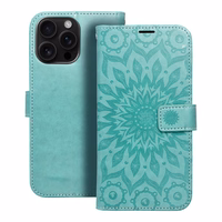 MEZZO grāmatas apvalks IPHONE 16 Pro Max mandala zaļa