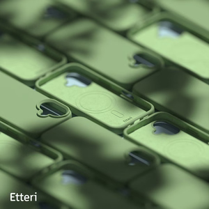 Etteri Silikona mag futrālis iPhone 16 Plus 6,7" gaiši zaļš