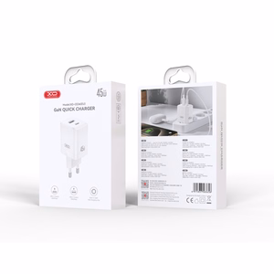 XO wall lādētājs CE36 PD 45W 1x USB-C 1x USB balts