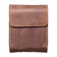 ROYAL Crazy Horse universāls horizontāls ādas jostas apvalks izmērs V SAMSUNG FLIP 1 / 2 / 3 / 4 / HUAWEI P50 Pocket / MOTOROLA RAZR 5G brūns