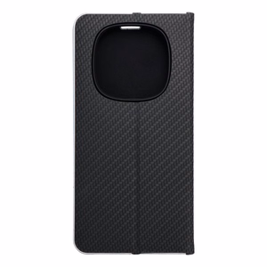 LUNA Book Carbon viedtālruņa apvalks XIAOMI Redmi Note 14 PRO 4G melns