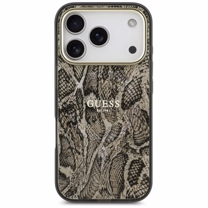 Guess Python Pattern Magnētiskais apvalks iPhone 17 Pro Max (m) - brūns