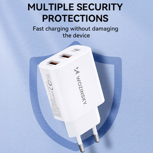 Wozinsky CWCUCW 30W USB-C 2x USB-A сетевое зарядное устройство - белый