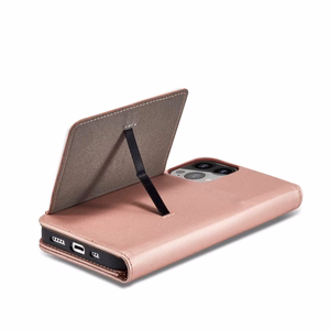 Magnet Card Case для iPhone 13 Pro чехол-кошелёк с держателем для карт розовый