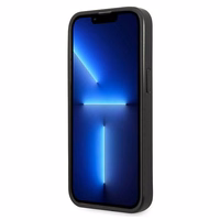 Karl Lagerfeld KLHCP13LMNMP1K iPhone 13 Pro / 13 6.1" viedtālruņa apvalks (m) melns / melns Monogrāmas plāksne