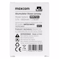 Oriģināls akumulators Maxcom MM720/MM721 - 800mAh (bez taras)
