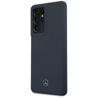 Mercedes Silikona Line apvalks Samsung Galaxy S21 Ultra zils