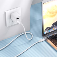 Borofone Kabelis BX112 Lemon - Type-C uz Type-C - PD 60W 1 metrs balts