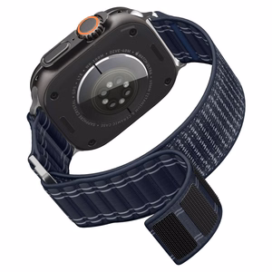 Spigen WBF0 ремешок для Apple Watch 44 / 45 / 46 / 49 mm — темно-синий