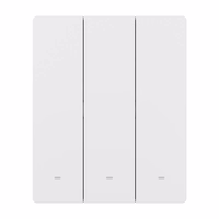 SONOFF M5-3C-80W WiFi Matter viedais sienas slēdzis (3 kanāli, rāmim)