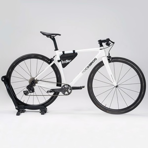 Rockbros G001 Flash Journey trīsstūrveida 0,8 l velosipēda rāmja soma – melna