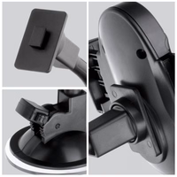 FORCELL F-GRIP Oval 17 cm auto turētājs vējstiklam / paneļim / ventilācijas atverei melns