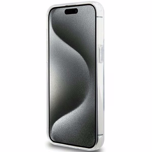 Karl Lagerfeld KLHMP15XHMRSKHH iPhone 15 Pro Max 6.7" balts ar statīvu Viedtālruņa apvalks Karl Head MagSafe