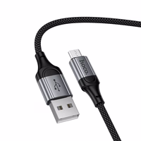 Kabelis USB A uz Micro USB Hoco 2,4A 1,5 m X121 melns