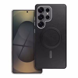 GENTLEMAN MAG COVER Viedtālruņa apvalks ar magnētisko MagSafe SAMSUNG S25 FE melns