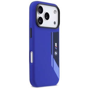 BMW M Silicon Vertical Logo MagSafe macins iPhone 17 Pro - tumsi zils
