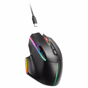 Mars Gaming MMWVECTOR optiskā pele labajai rokai, RF bezvadu savienojums, Bluetooth un USB Type-A, 12000 DPI