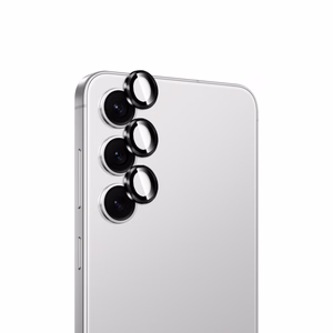 Puro rūdīts stikls aizmugurējai kamerai priekš Samsung Galaxy S26 un S26 Plus ar melnu rāmi