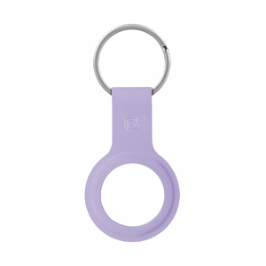 Crong silikona aizsargvāciņš ar atslēgu gredzenu Apple AirTag 1 / 2, violets