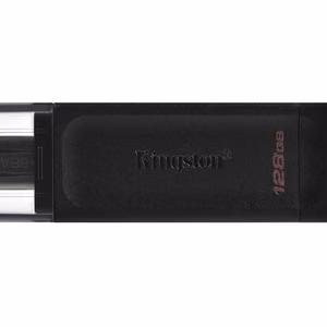 Kingston zibatmiņa 128GB USB-C DT70 melns