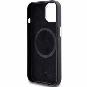 BMW Signature Wrapped Metal Magnētiskais viedtālruņa apvalks iPhone 15/14/13 - melns