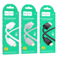 Kabelis USB A uz Lightning Hoco 2,4A 1 m X113 pelēks