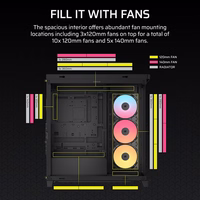 Corsair 4500X RS-R ARGB Tempered Glass Mid-Tower, melns Midi Tower