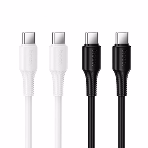 Кабель USB C to USB C Hoco 3A 60W 1 m X120 белый