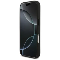 Guess Graudains Liels 4G un Klasiskais Logotips viedtālruņa apvalks iPhone 17 Pro - melns