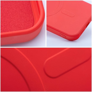 SILICONE MAG COVER viedtālruņa apvalks, saderīgs ar MagSafe, IPHONE 11 sarkans