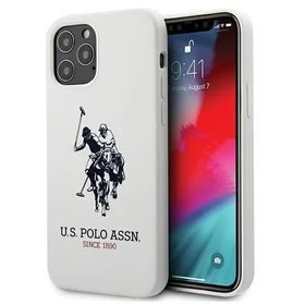 US Polo USHCP12MSLHRWH iPhone 12/12 Pro 6,1" balts Silicone kolekcija