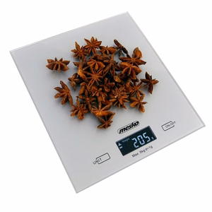 Mesko MS 3145 – elektroniskie virtuves svari, līdz 5 kg, 1 g iedaļa, LCD, sudraba
