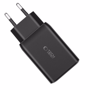 Tech-Protect C65W lādētājs 2x USB-C PD 65W / USB-A QC 3.0 - melns