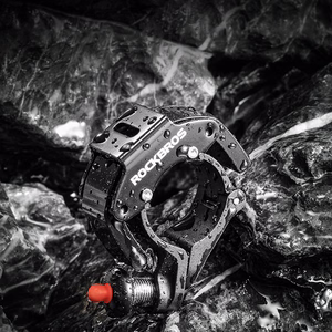 Rockbros 34210006001 C formas velosipēda zvaniņš – melns