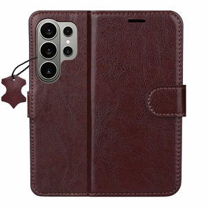 Smart Luxe ādas maciņš Samsung Galaxy S26 Ultra brūns