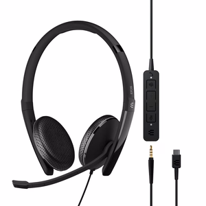 EPOS ADAPT 165T USB-C II austiņas melnas