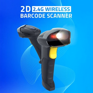 Qoltec 50856 bezvadu 1D/2D svītrkodu skeneris, 2,4 GHz