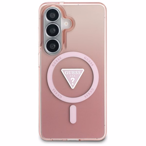 Guess maciņš IML Gradient Triangle MagSafe for Samsung Galaxy S26 rozā