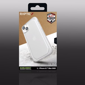 Raptic X-Doria Slim viedtālruņa apvalks iPhone 14 Plus aizmugures vāciņš caurspīdīgs