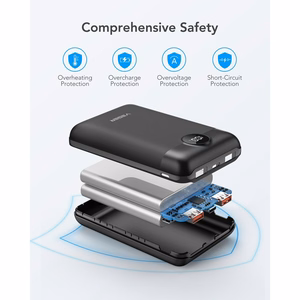 VEGER portatīvais lādētājs 20000 mAh PD QC3.0 2A 22,5W S20 (W2053) melna