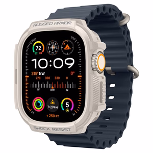 Spigen Rugged Armor apvalks Apple Watch Ultra 1 / 2 (49mm) - bēšs