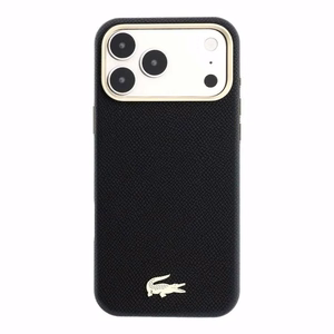Case Lacoste PU Leather Champs Elysees Gold Logo MagSafe Apple iPhone 18 Pro Max