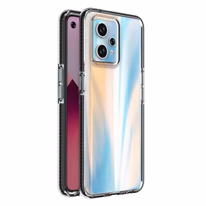 Spring Case viedtālruņa apvalks Realme 9 Pro+ / Realme 9 silikona vāks ar rāmi melns