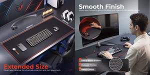 Large Gaming Mouse Pad ar Stitched Edges 800x300