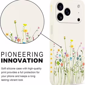 Pnakqil Iphone 17 Air maciņš Flowers balts