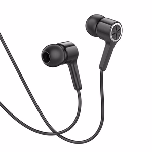 HOCO vadu austiņas Jack 3,5 mm ar mikrofonu M104 melnas