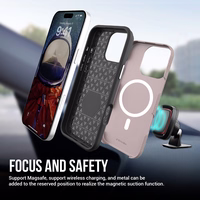 Perfectionists Trīsstūra Mag futrālis iPhone 12/12 Pro rozā zelts