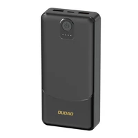 Portatīvais lādētājs Dudao K10Pro 2.4A 20000mAh 2 x USB-A - melna